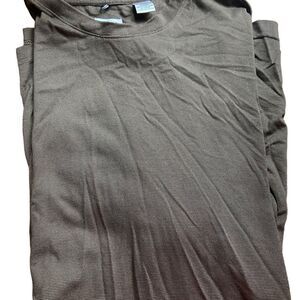 Geoffrey Beane brown size CL shirt sleeved dressy t shirt excellent condition